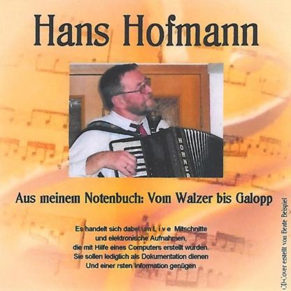 CD - Hans Hofmann - Vom Walzer bis Galopp